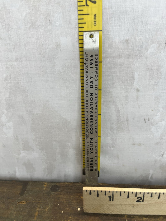 Vintage Rural Youth Conservation Day 1956 Ruler