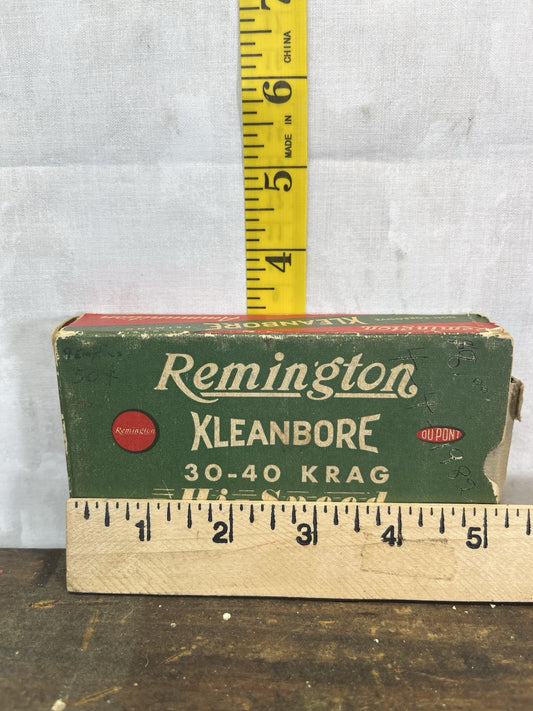 Vintage Empty Remington Klean Bore 30-40 Hi speed Box Missing Flap #1229