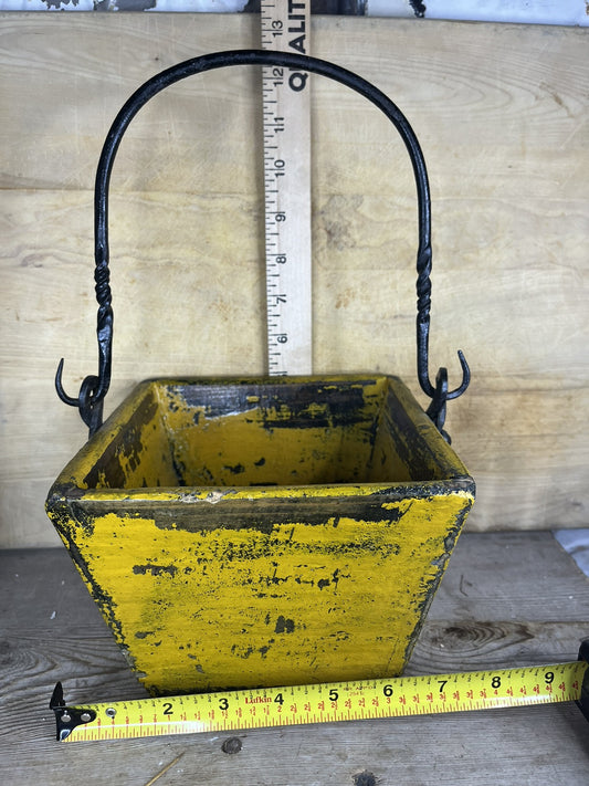 Antique Vintage Yellow Rice Measure Collectible Home Decor 