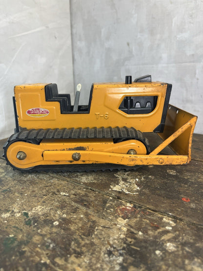 Vintage Collectible Mancave Tonka T-6 1970s Bulldozer
