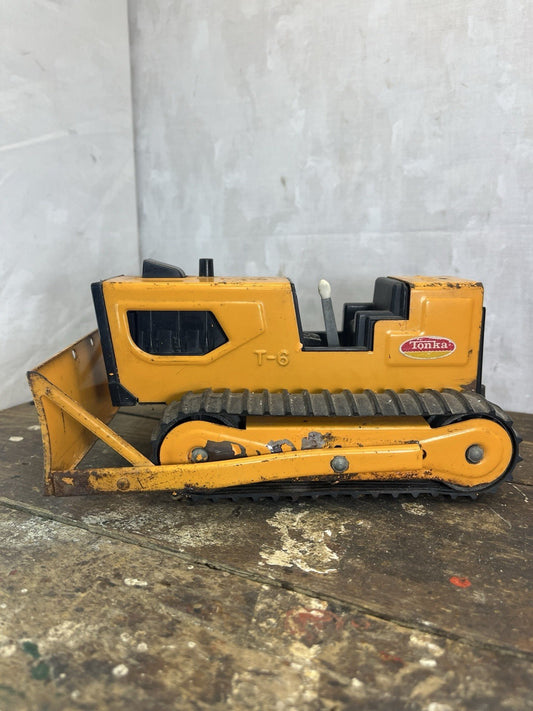 Vintage Collectible Mancave Tonka T-6 1970s Bulldozer