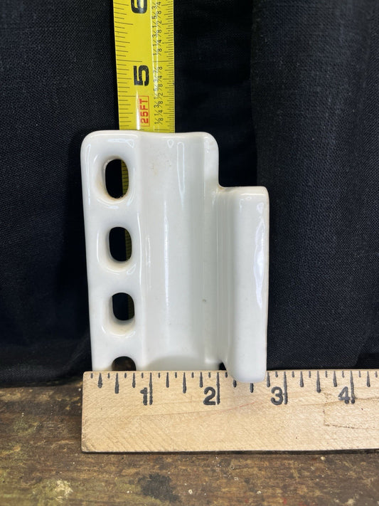 Antique Vintage Farm Decor Porcelain Toothbrush Holder 