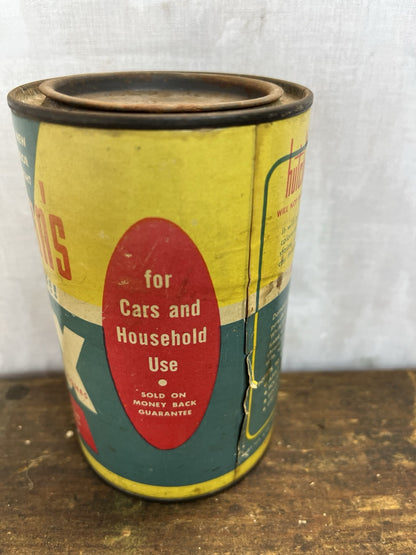Vintage Hutchinsons Composite Wax Tin, Laundry Room