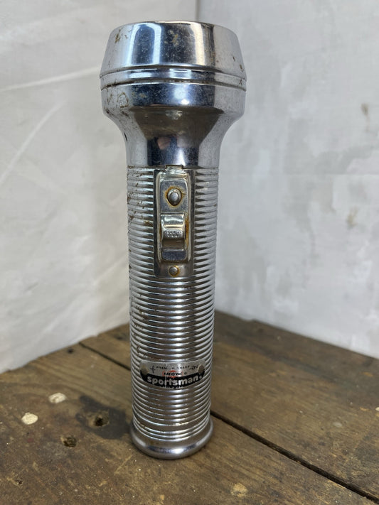 Vintage Mancave Untested Sportsman Ray O Vac Flashlight 