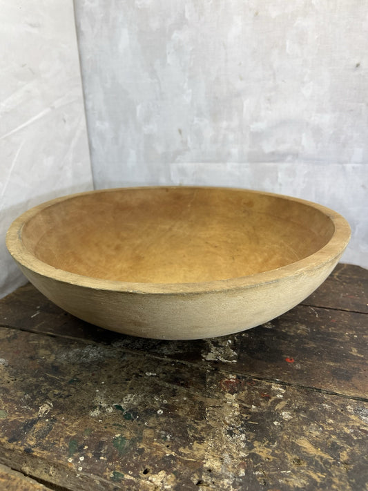 Vintage Farm Decor Collectible Munising Wood Bowl