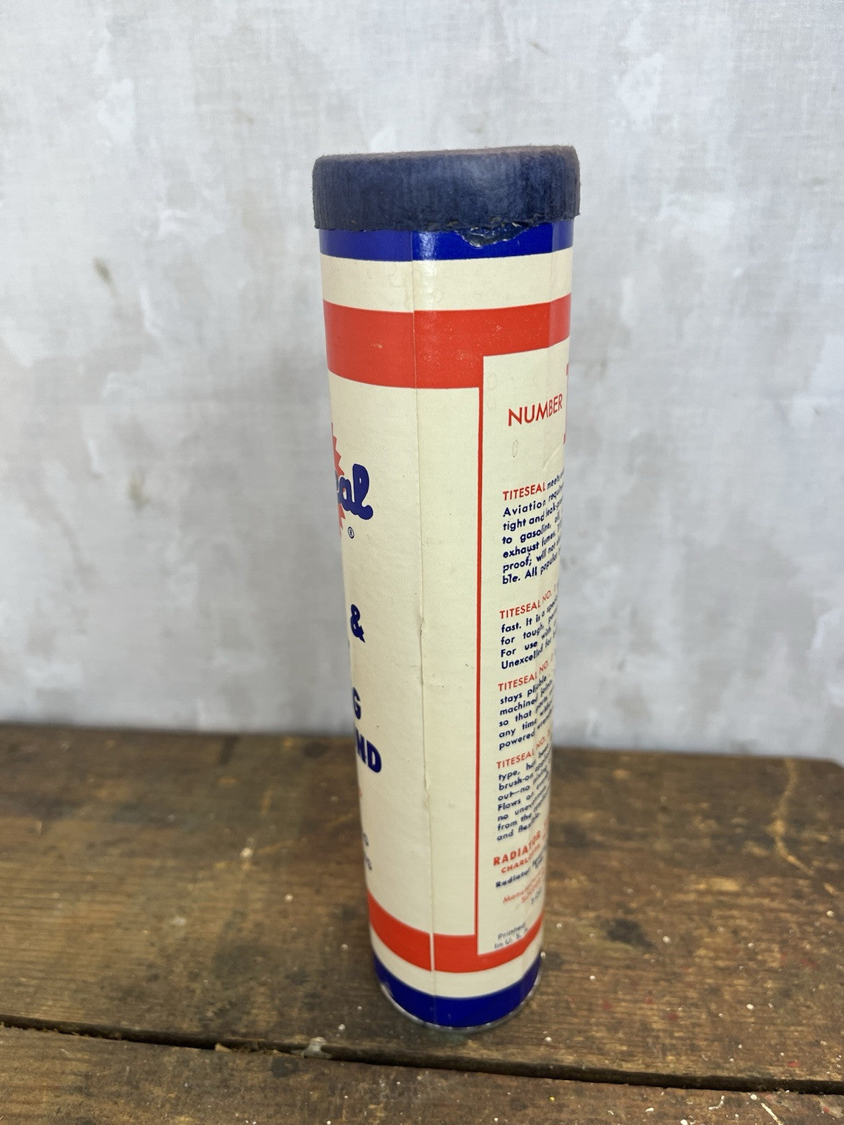 Vintage Mancave Collectible NOS Tite Seal Gasket & Joint Compound Composite