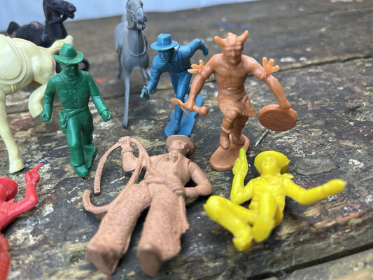 Vintage Collectible Mancave 15 Various Plastic Toys