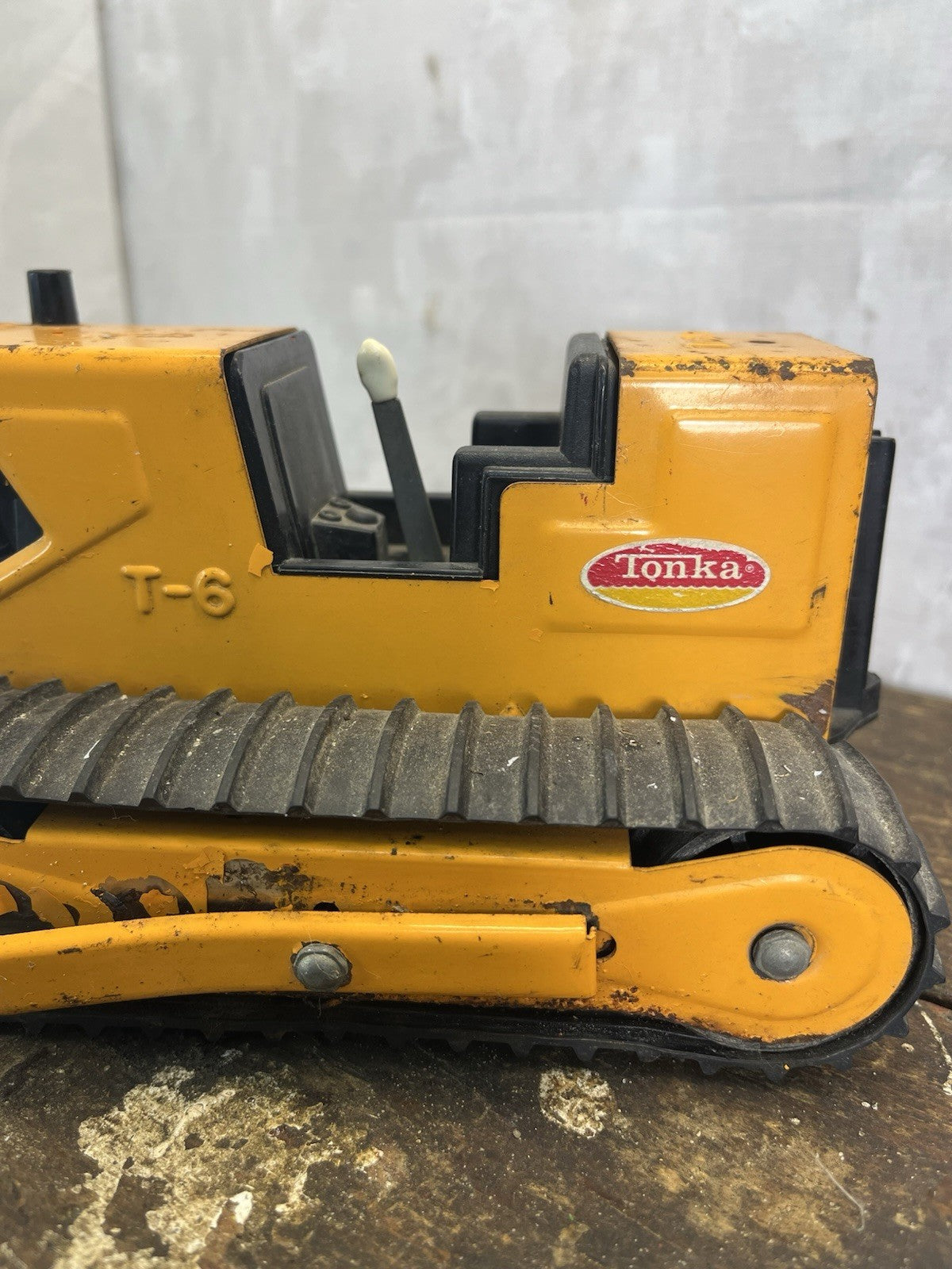 Vintage Collectible Mancave Tonka T-6 1970s Bulldozer