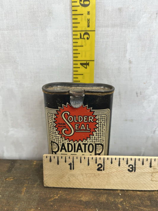 Vintage Collectible Mancave Solder Seal Radiator Repair Tin