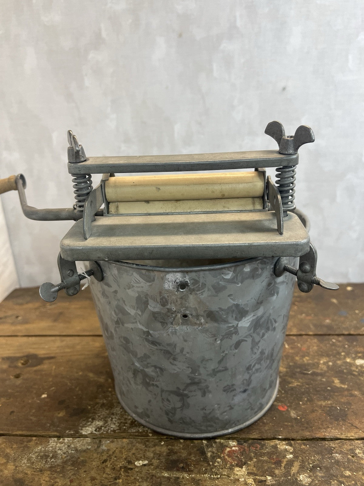 Vintage Collectible Doll Hand Washer Ringer And Collapsible Clothesline