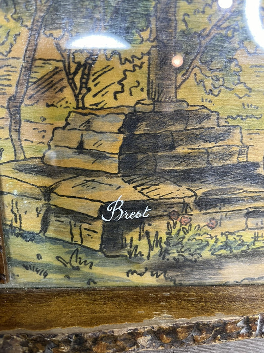 Vintage Collectible Brest Tray Home Decor Collectible 