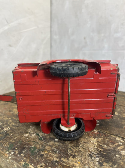 Vintage Collectible Mancave Red Tru Scale 1960s Pickup Box Toy