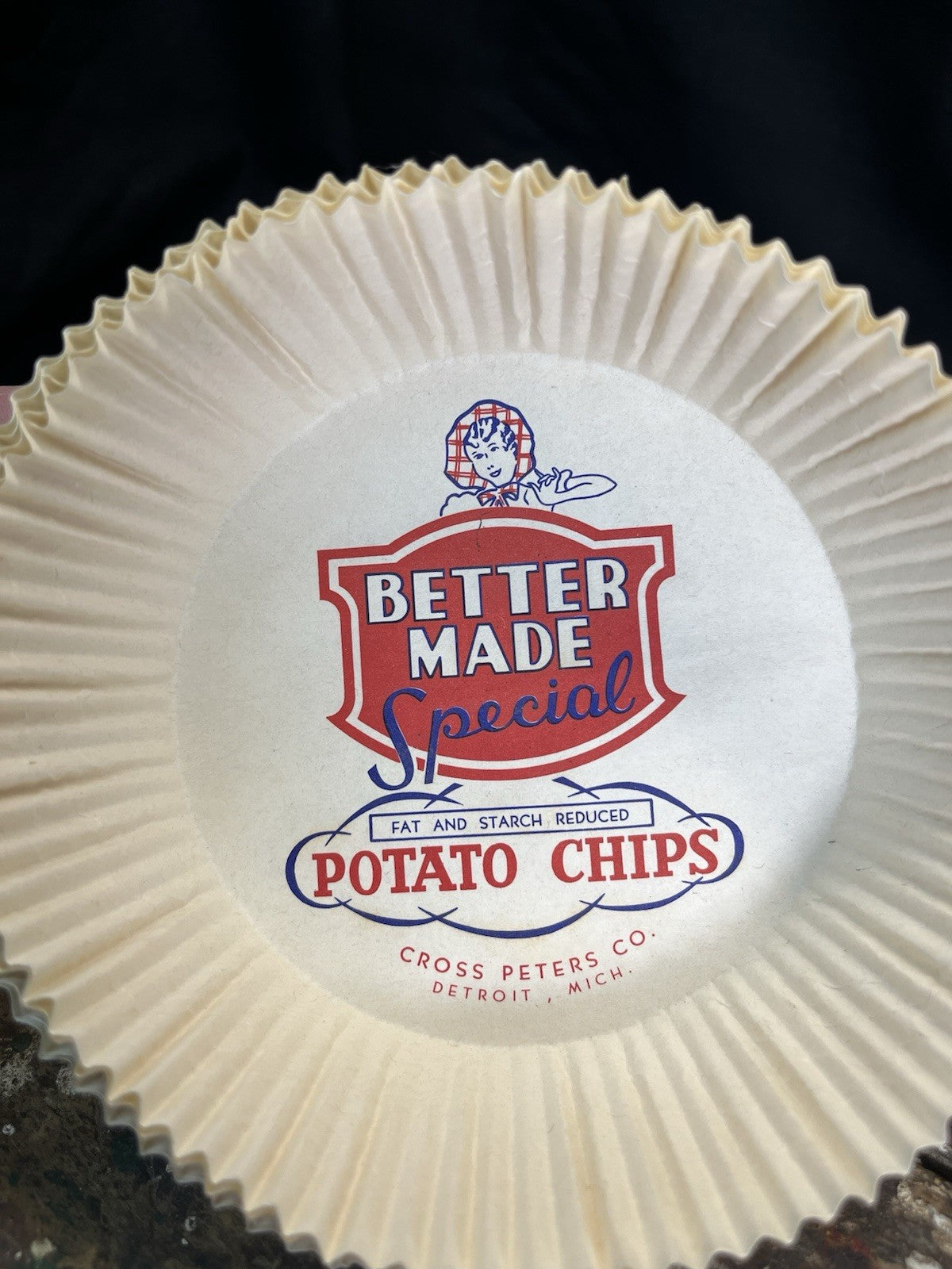 Vintage 5 Better Made Paper Chip Bowls