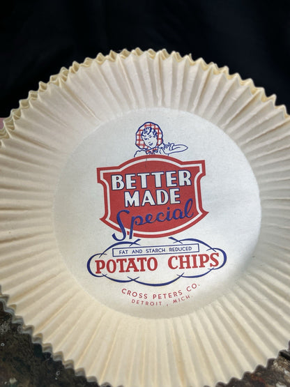 Vintage 5 Better Made Paper Chip Bowls