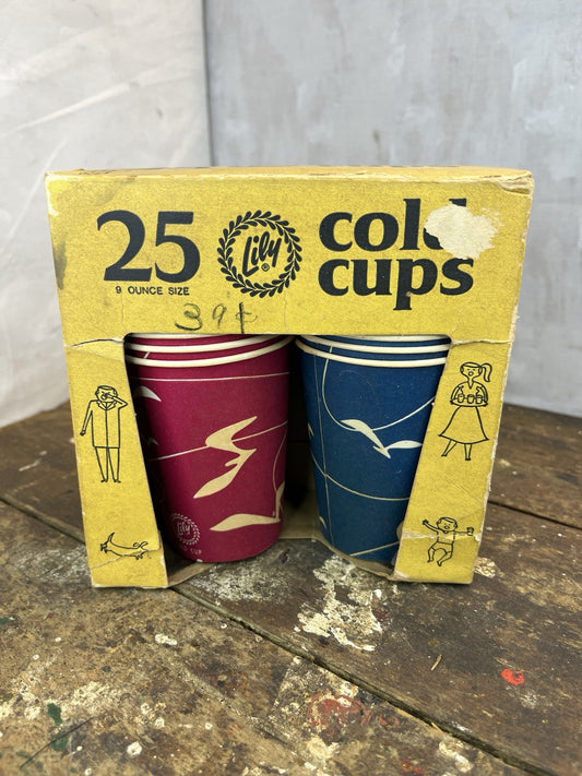 Vintage NOS 25 Lily Cold Cups In Original Box Collectible 