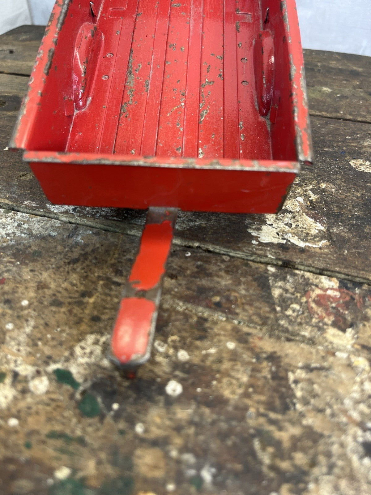 Vintage Collectible Mancave Red Tru Scale 1960s Pickup Box Toy