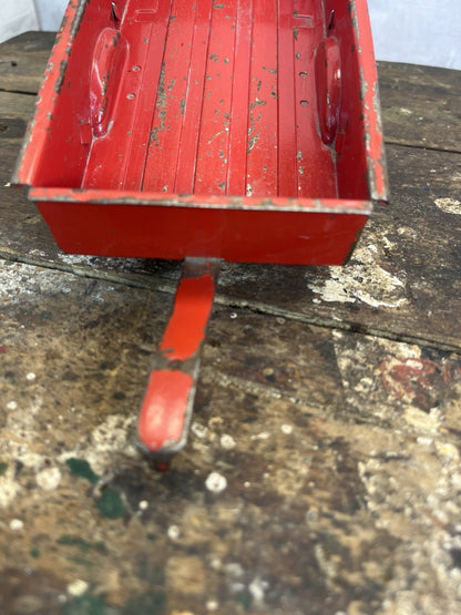 Vintage Collectible Mancave Red Tru Scale 1960s Pickup Box Toy
