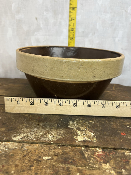 Antique Vintage Collectible Home Decor Stoneware Bowl
