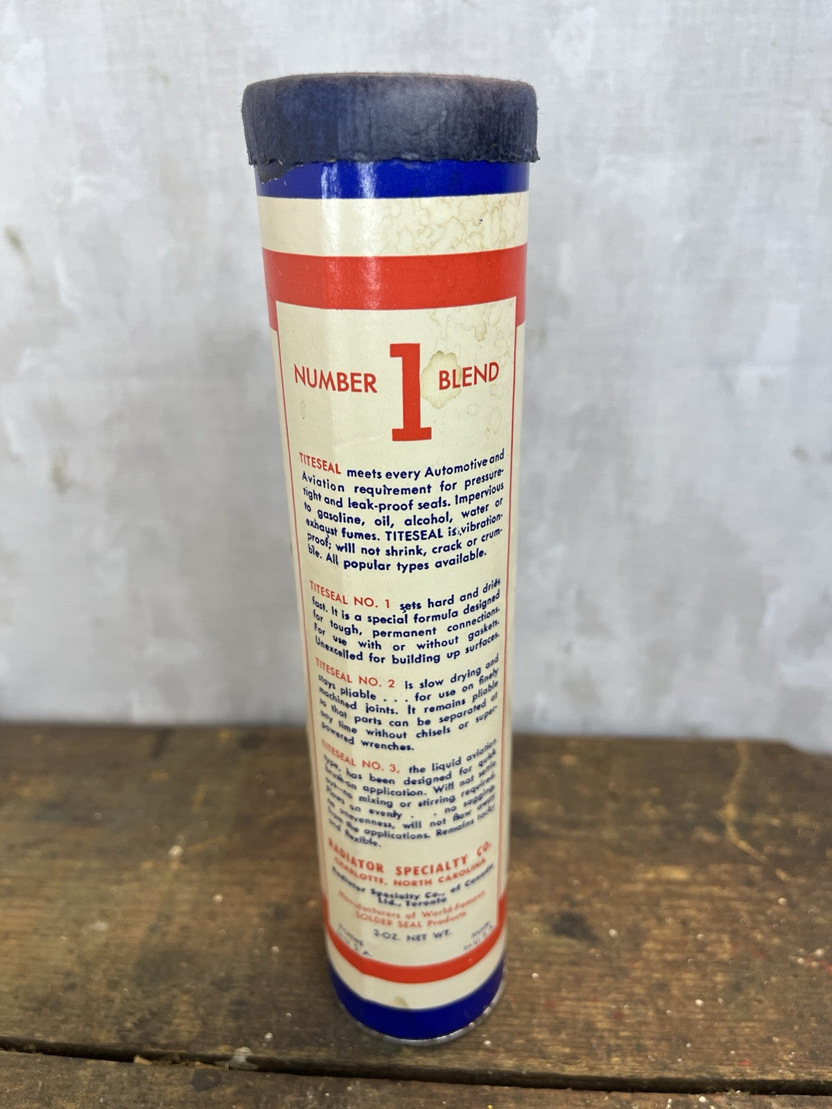 Vintage Mancave Collectible NOS Tite Seal Gasket & Joint Compound Composite