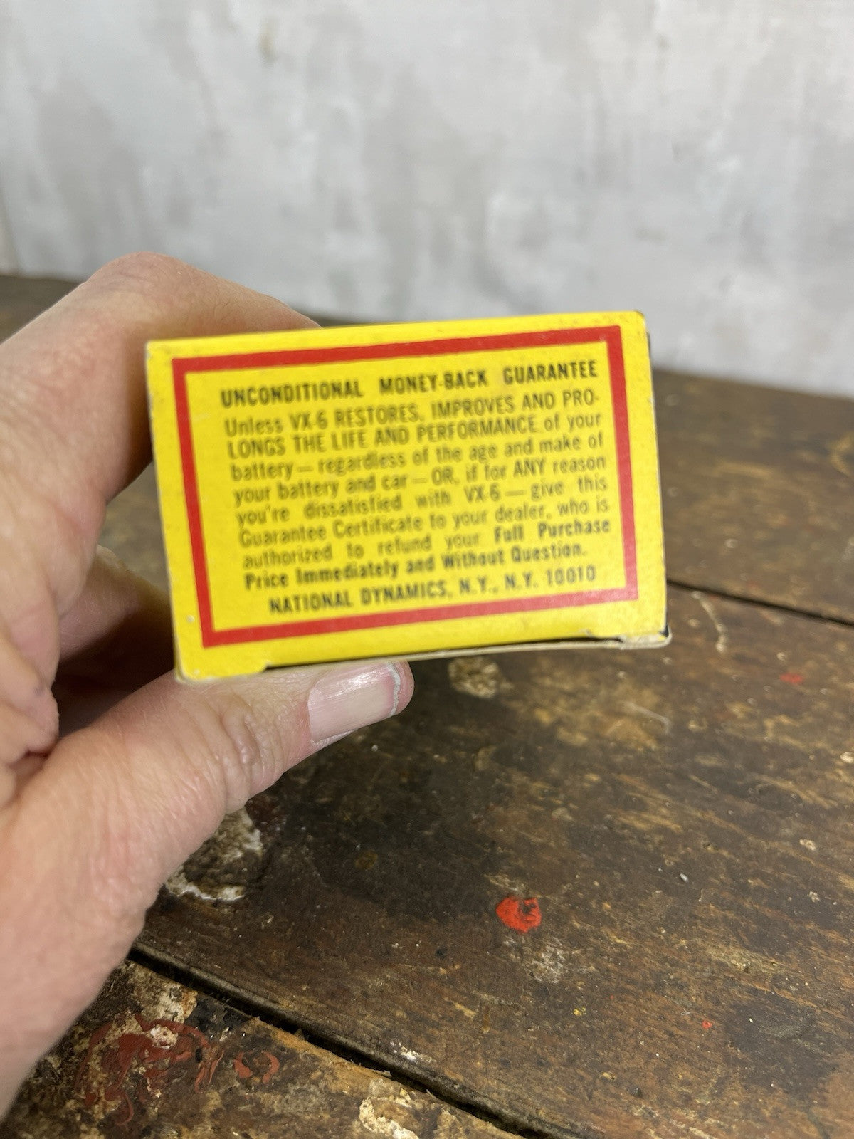 Vintage Mancave Vx-6 Tested Cadmium Battery Additive Box W/Contents