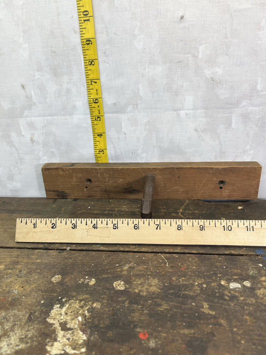 Antique Vintage Single Wood Coat Hook Farm Decor