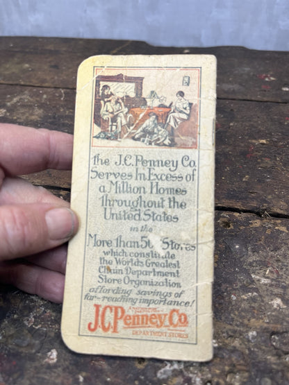 Antique Vintage Collectible Fon Du Lac Advertisement JC Penny Booklet 1924